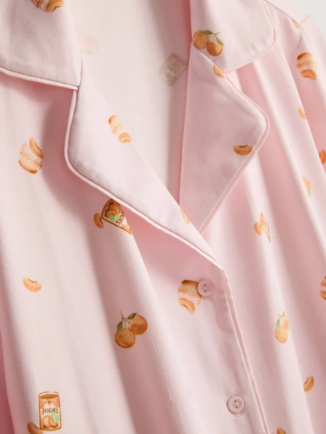 Boyfriend-pyjamasser med print