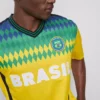Brasilien-T-shirt med korte ærmer