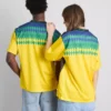 Brasilien-T-shirt med korte ærmer
