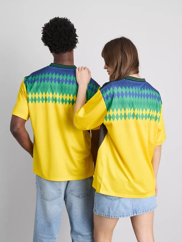 Brasilien-T-shirt med korte ærmer