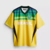 Brasilien-T-shirt med korte ærmer
