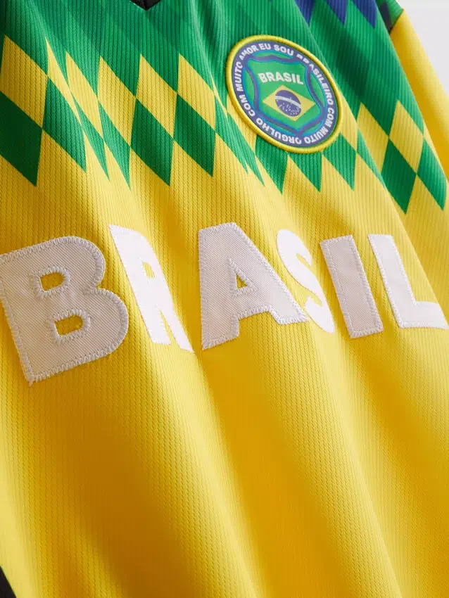 Brasilien-T-shirt med korte ærmer