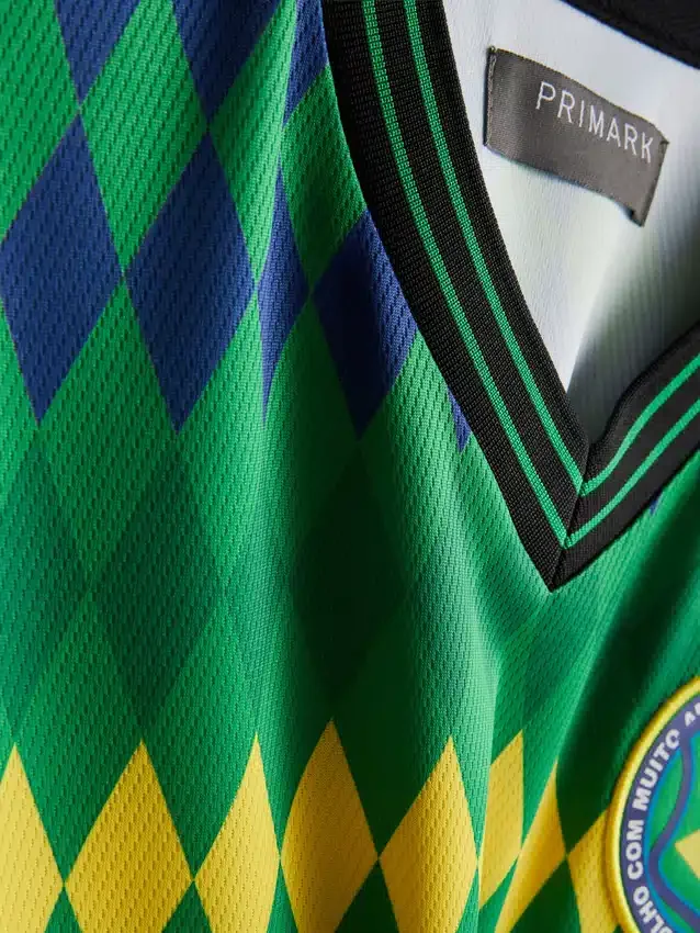 Brasilien-T-shirt med korte ærmer