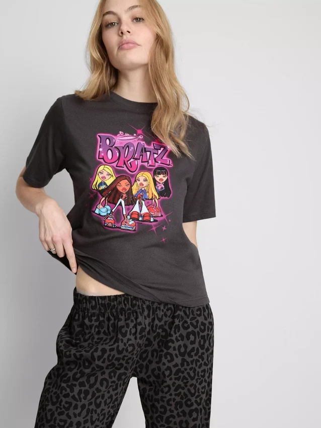 Bratz-pyjamasser i bomuld med leopardmønster