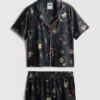 Bratz pyjamasser med grafisk print og korte bukser i boyfriend-stil