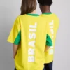 Brazil kortærmet mesh-T-shirt