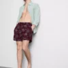 Broderede shorts med palmetræer