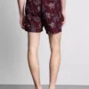 Broderede shorts med palmetræer