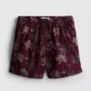 Broderede shorts med palmetræer