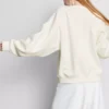 Brudekjole-sweatshirt med broderi og pailletter