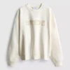 Brudekjole-sweatshirt med broderi og pailletter