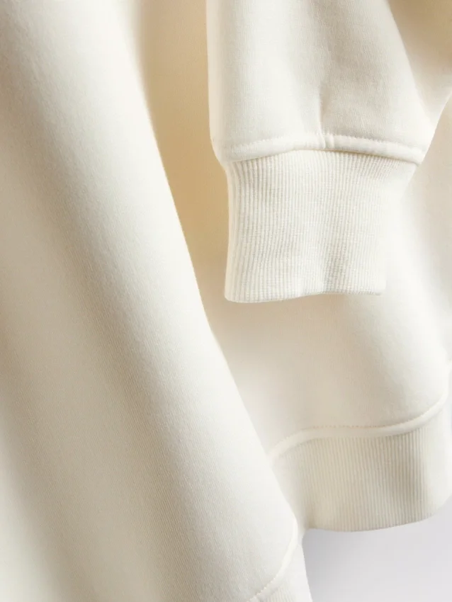 Brudekjole-sweatshirt med broderi og pailletter