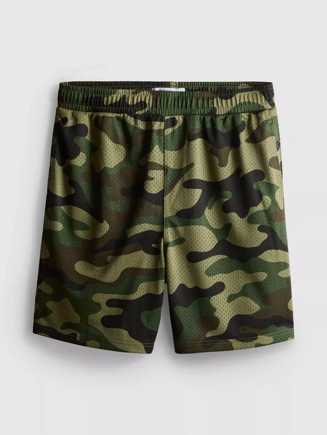 Camo-mesh-shorts
