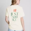 Campari bomulds-T-shirt med rund hals