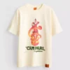 Campari bomulds-T-shirt med rund hals