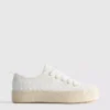 Canvas-jute-sneakers med flad sål