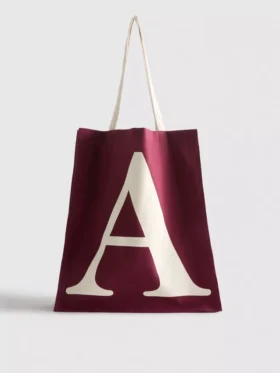 Canvas-tote med initialer