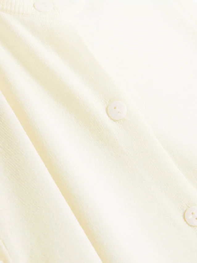 Cardigan med rund hals