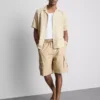 Cargo-shorts i linneblanding