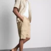 Cargo-shorts i linneblanding