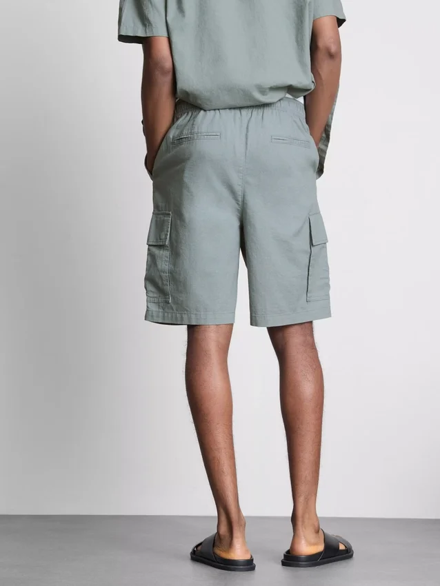 Cargo-shorts i linneblanding