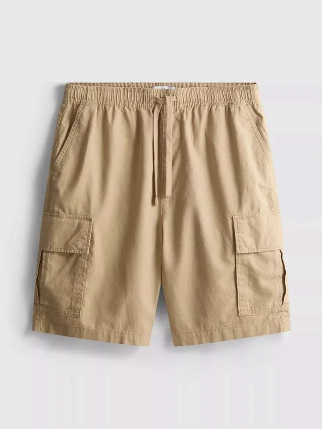 Cargo-shorts i linneblanding