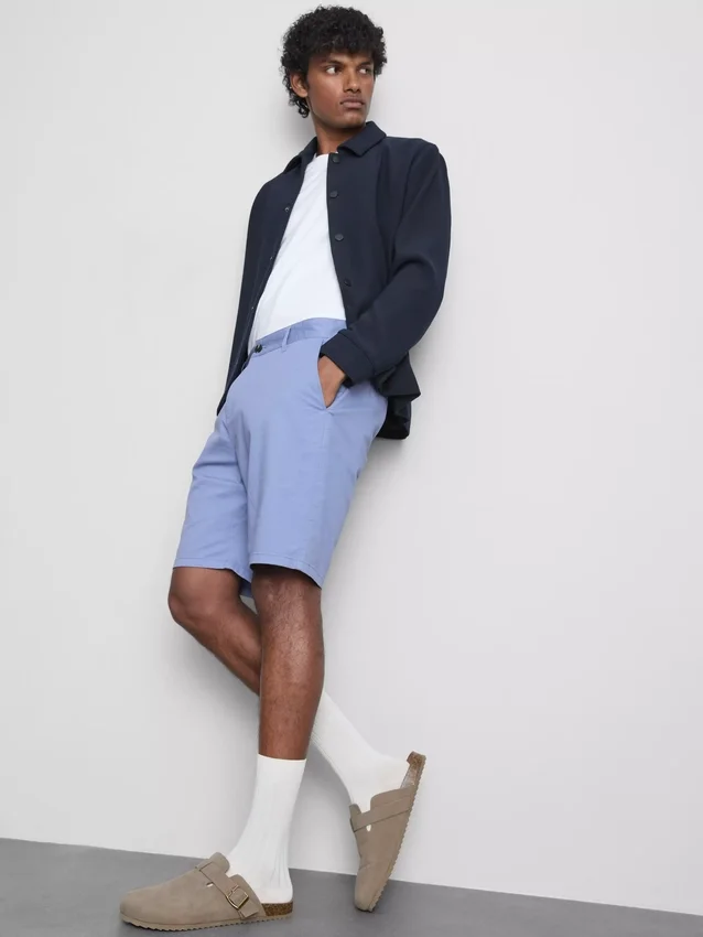 Chino-shorts med højt bomuldsindhold