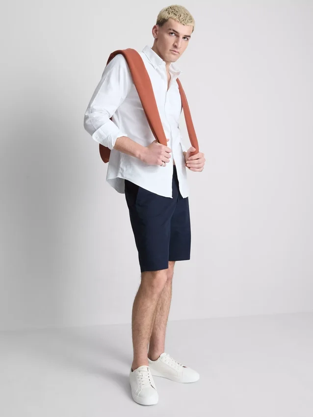 Chino-shorts med højt bomuldsindhold