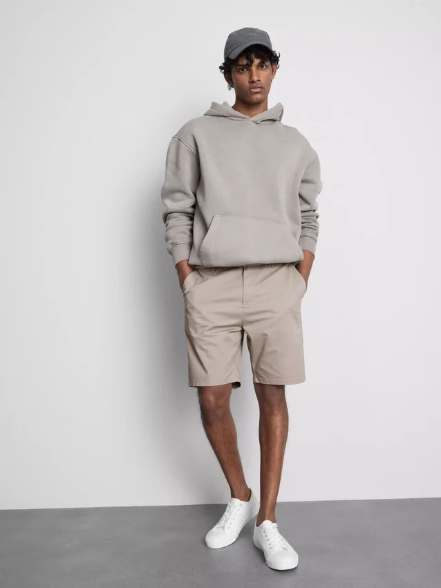 Chino-shorts med højt bomuldsindhold