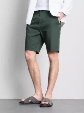 Chino-shorts med højt bomuldsindhold
