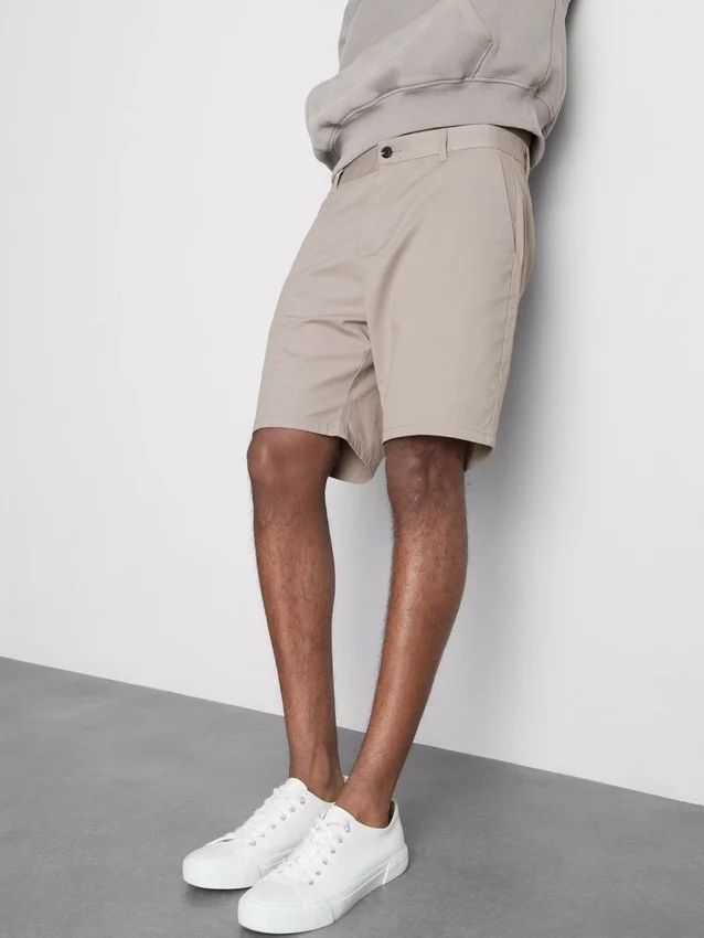 Chino-shorts med højt bomuldsindhold