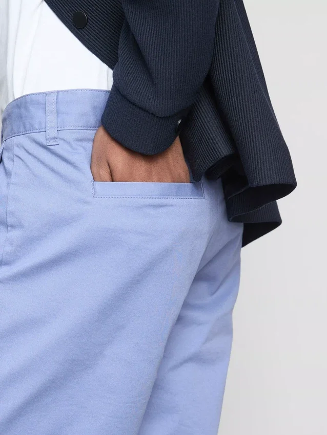 Chino-shorts med højt bomuldsindhold