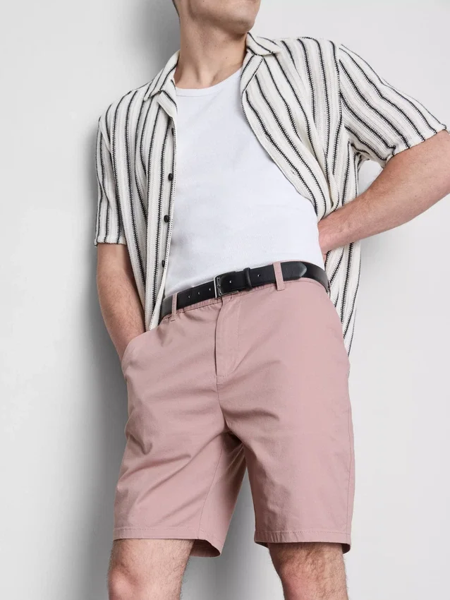 Chino-shorts med højt bomuldsindhold