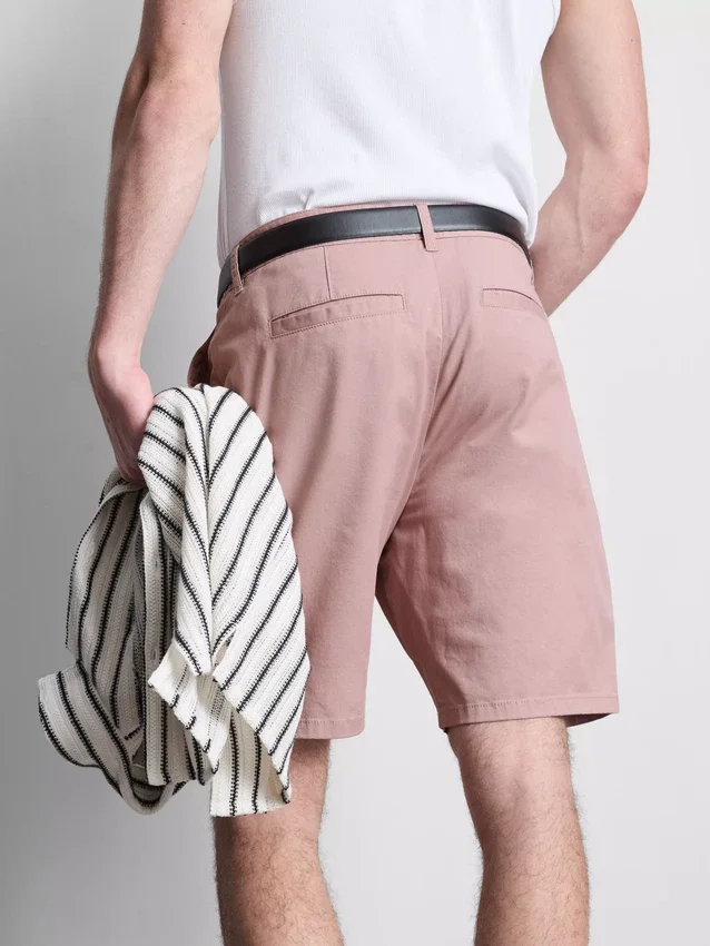 Chino-shorts med højt bomuldsindhold