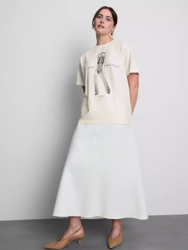 Christina Aguilera bomulds-T-shirt med musikmotiv