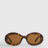 Chunky ovale solbriller