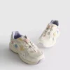 Chunky sneakers med blomsterdetaljer