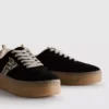 Chunky sneakers med leopardmønster og gummisål