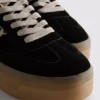 Chunky sneakers med leopardmønster og gummisål