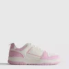 Court-sneakers med farveblokke