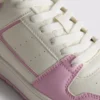 Court-sneakers med farveblokke