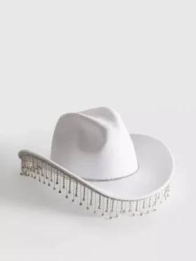 Cowboyhat med frynser