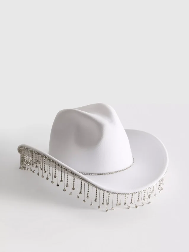 Cowboyhat med frynser