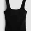Crepe-tanktop med brede stropper