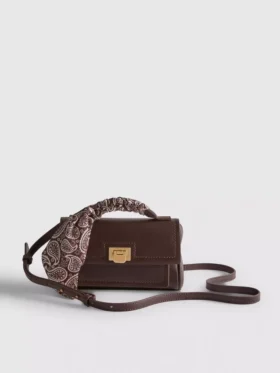 Crossbody-taske med tørklædedetaljer