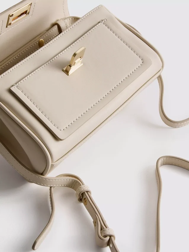 Crossbody-taske med tørklædedetaljer