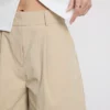 Cruise-shorts med høj talje og struktur