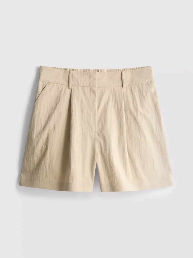 Cruise-shorts med høj talje og struktur