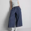 Culotte-Jeans med brede ben