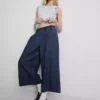 Culotte-Jeans med brede ben